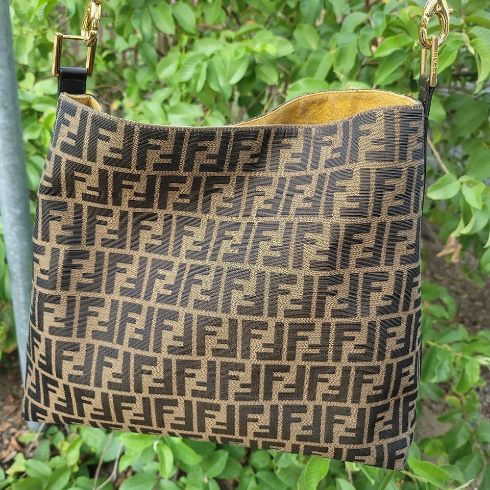 Fendi Brown and Yellow Bag - Picture 5 of 16
